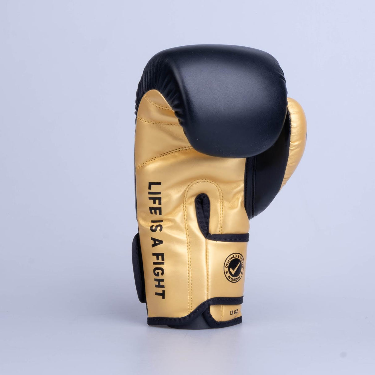Gants de boxe Fighter Training PU - noir/or, FBG-TRP-001