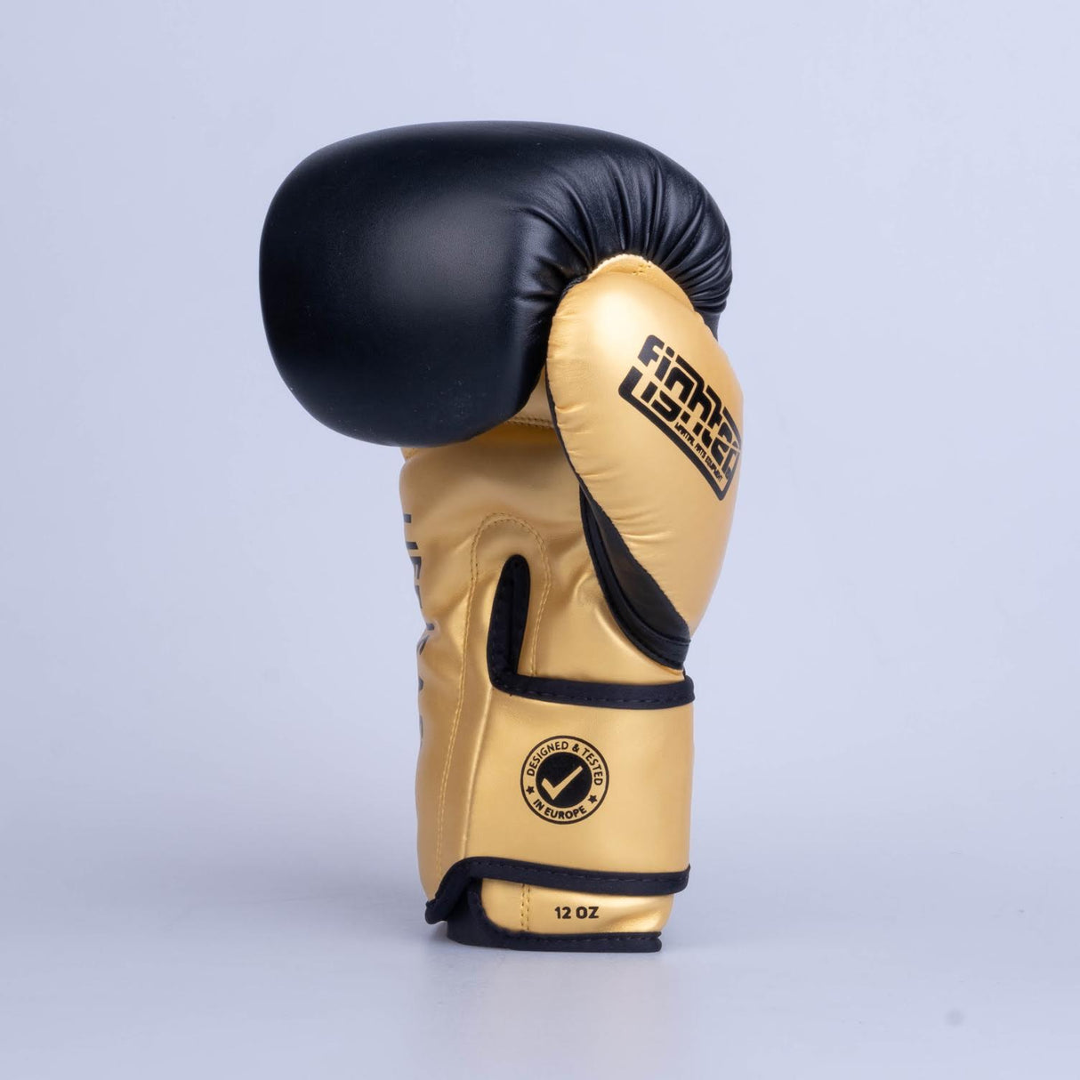 Gants de boxe Fighter Training PU - noir/or, FBG-TRP-001