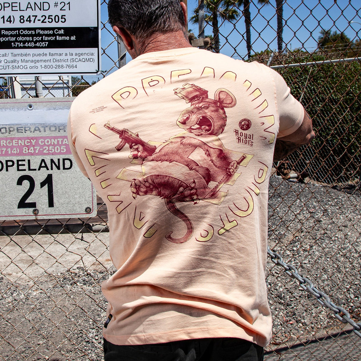 Camiseta premium de Yakuza - Creme Orange, 3709