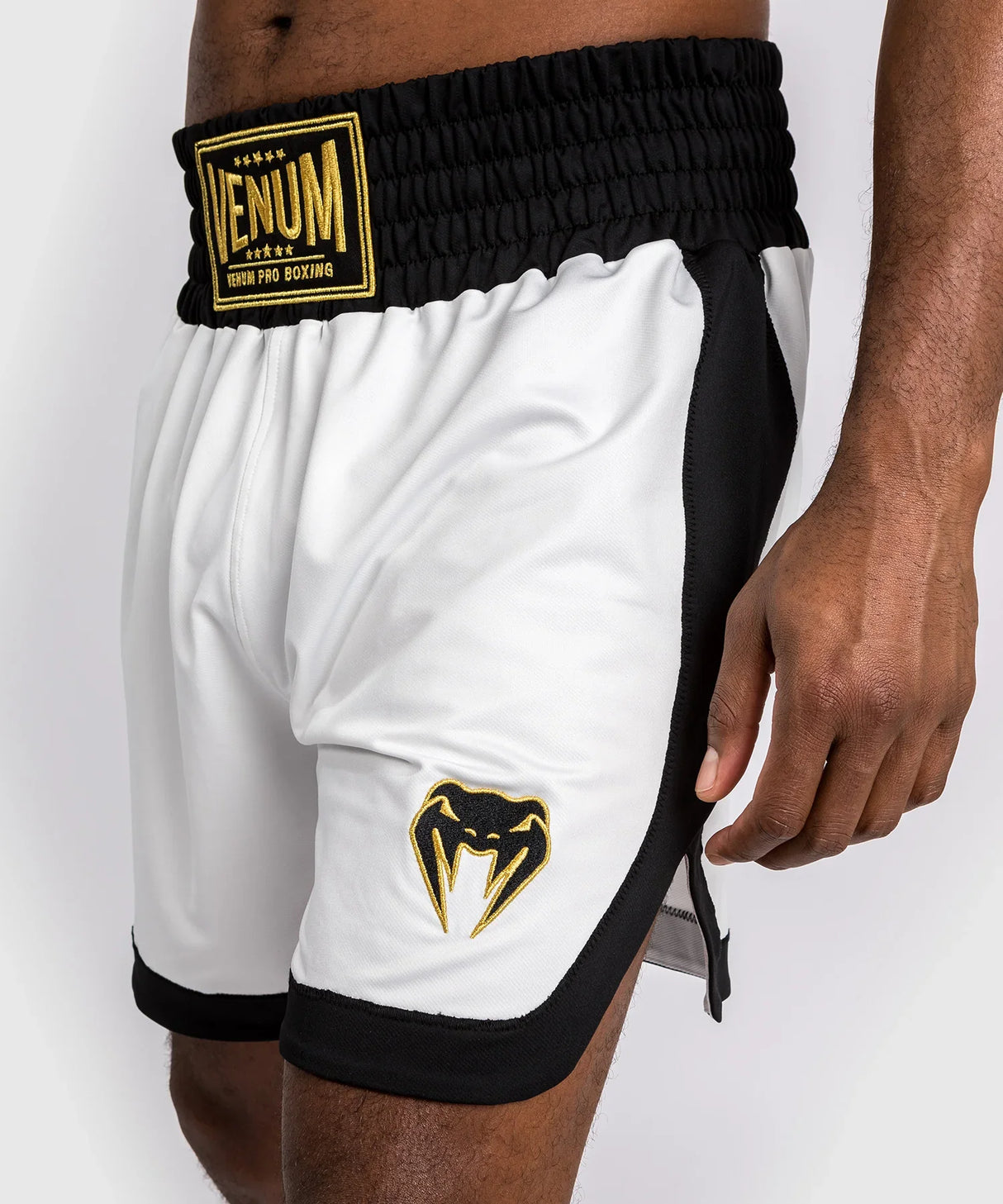 Venum Classic Boxing Shorts-Weiß/Schwarz, Venum-05167-210
