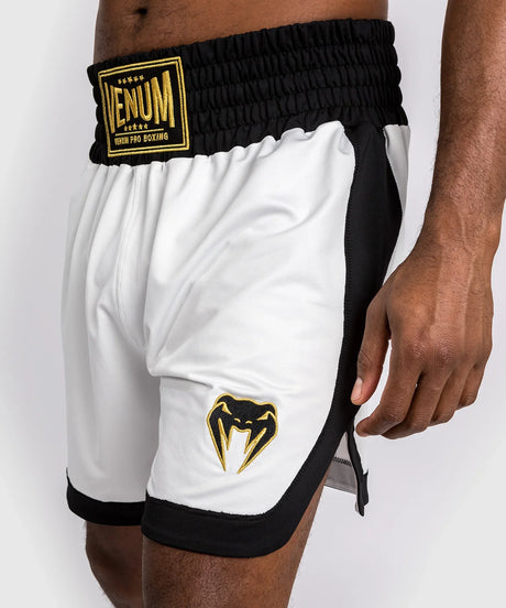 Venum Classic Boxing Shorts-Weiß/Schwarz, Venum-05167-210