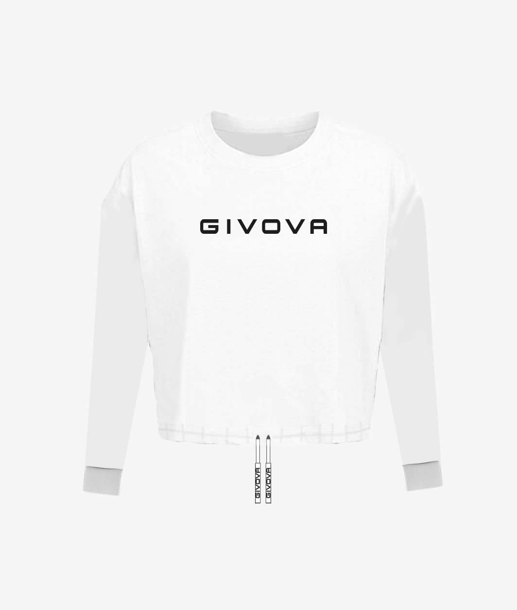 Givova Langarmshirt – weiß, FIT016-003