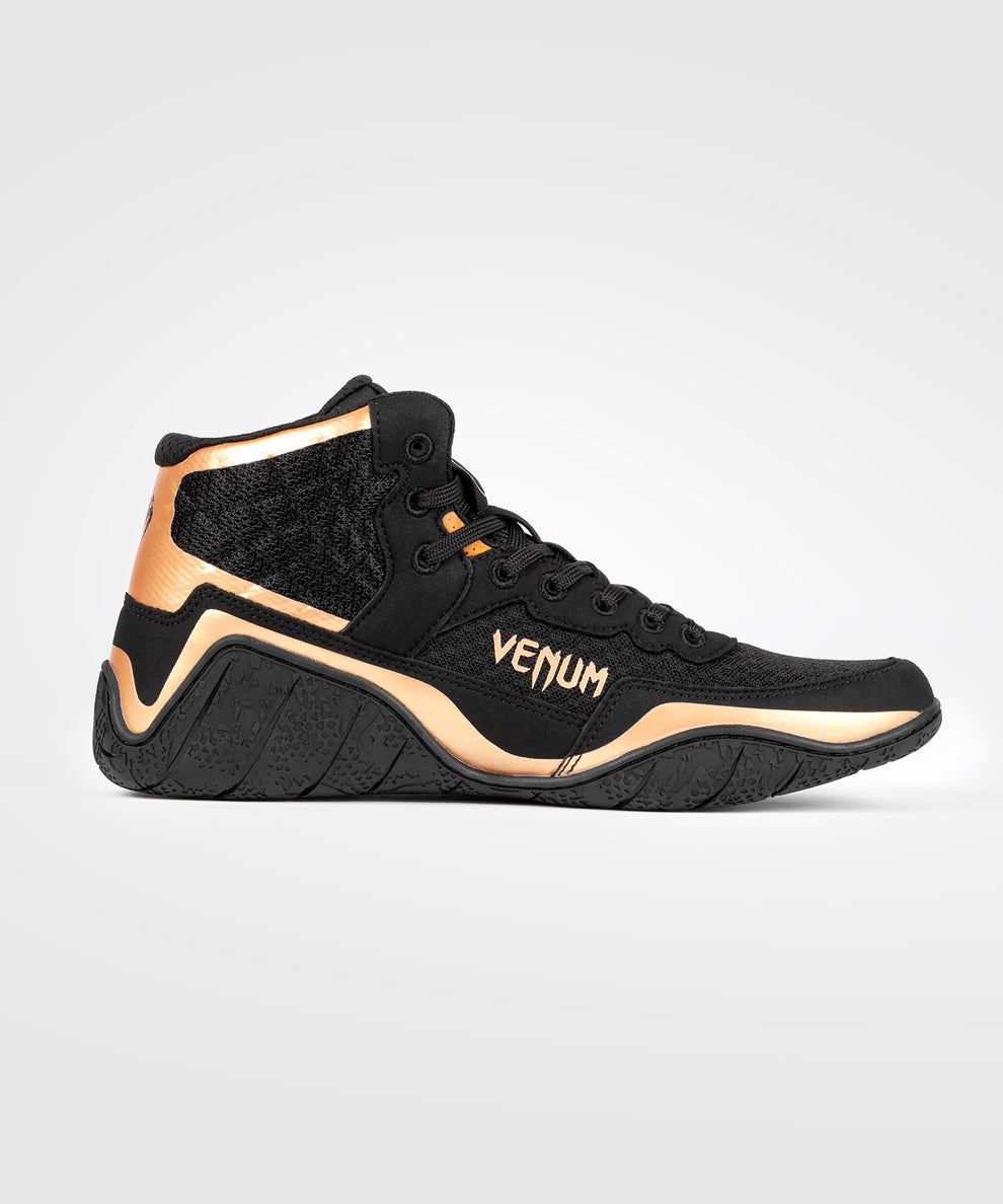 Venum Elite Wrestling-Schuhe – schwarz/bronze, VENUM-05083-137