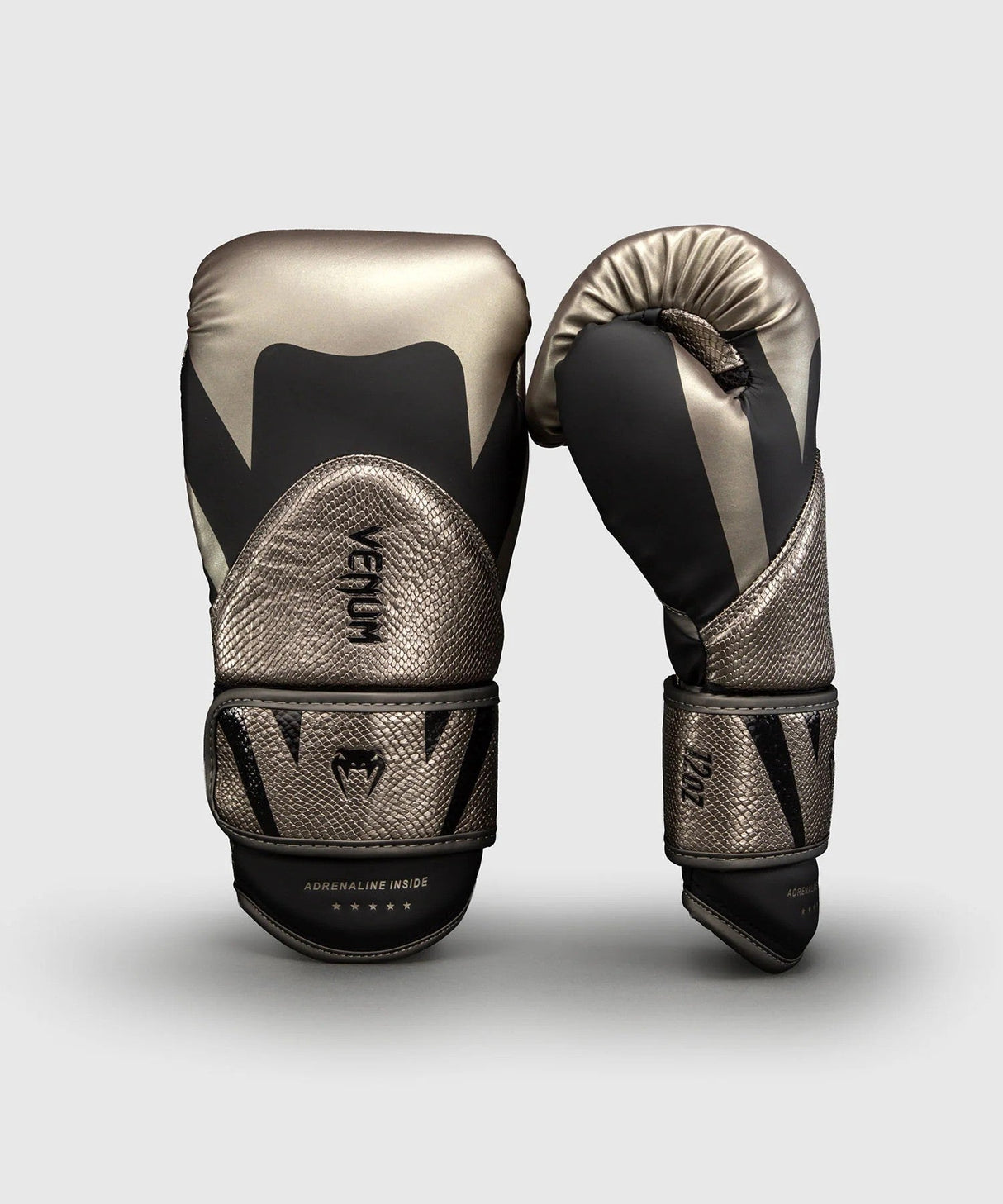 Venum Challenger 4.0 boxing gloves – silver/black, VENUM-05893-451