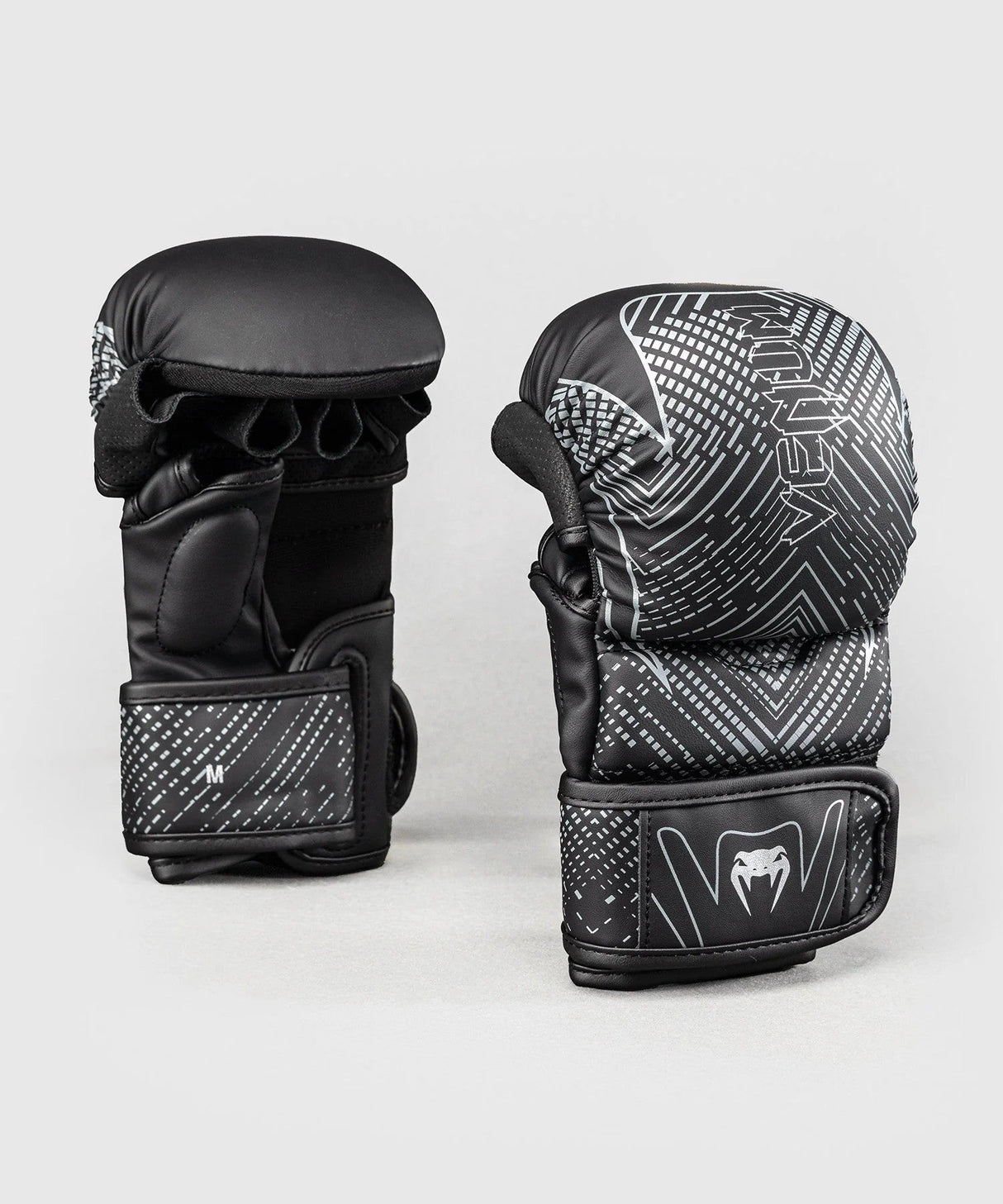Gants de MMA Venum Midnight Fury - Noir/Gris/Argent, VENUM-06163-690
