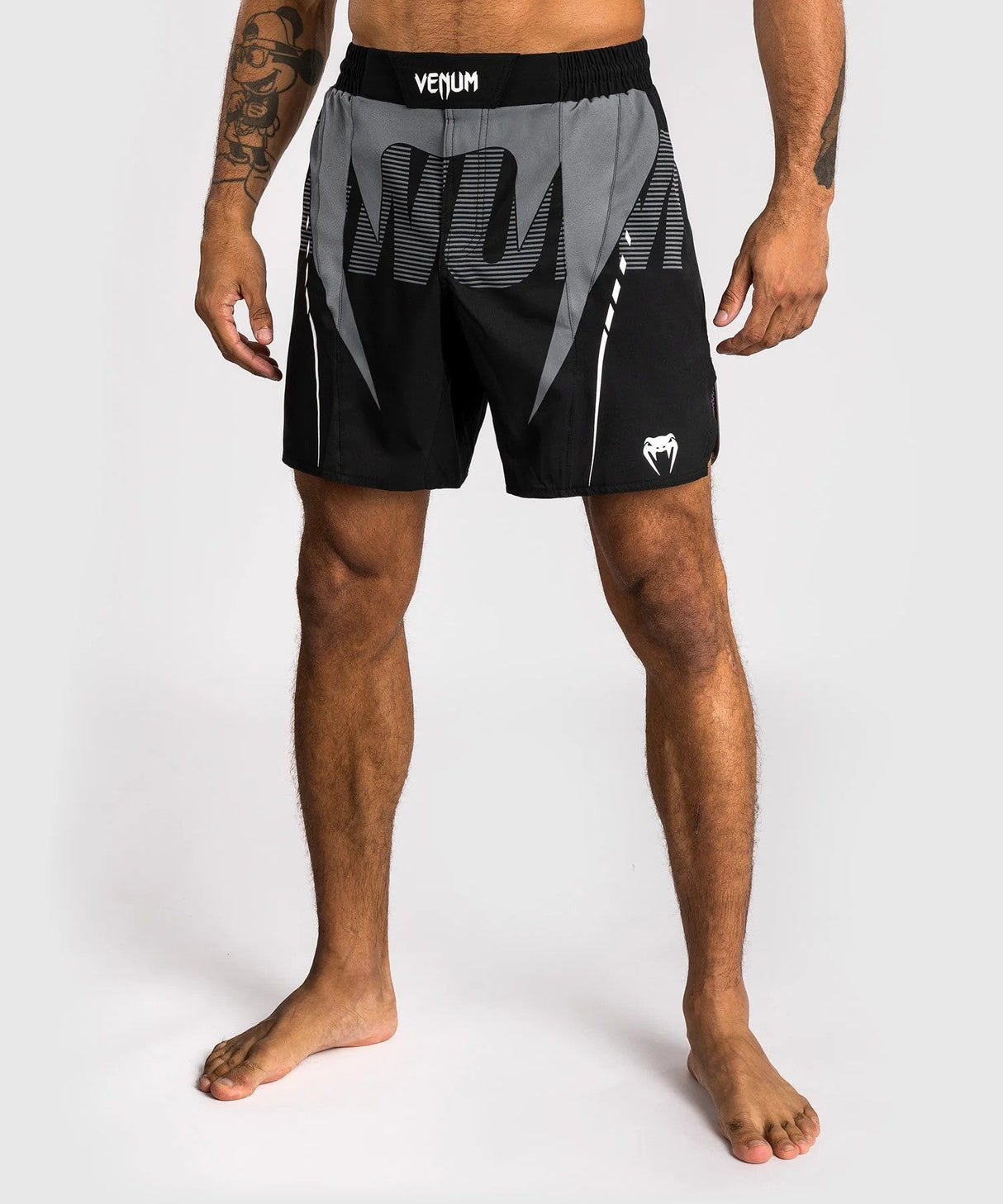 Venum Adrenaline Fight Shorts – black/silver, VENUM-05172-109