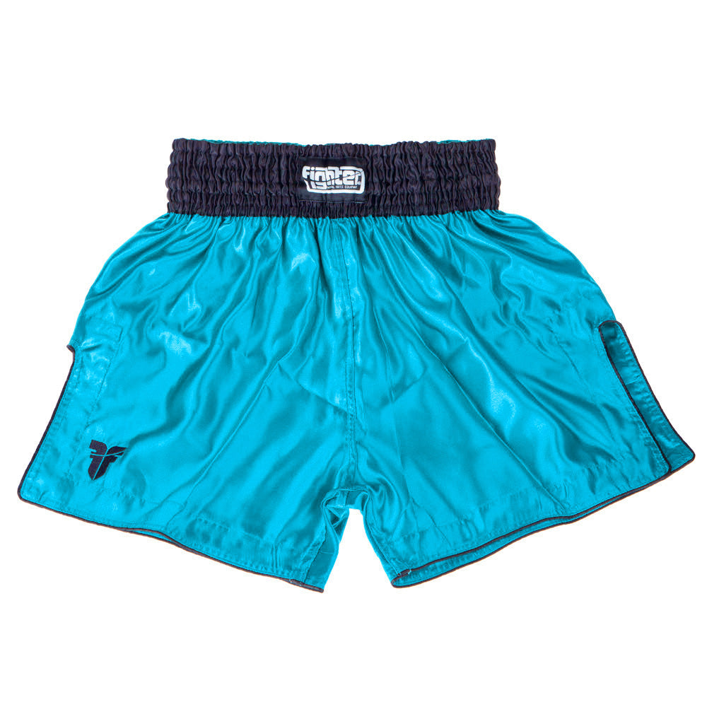 Fighter Thai Trunks Bangkok Plain – blau/schwarz, FP03