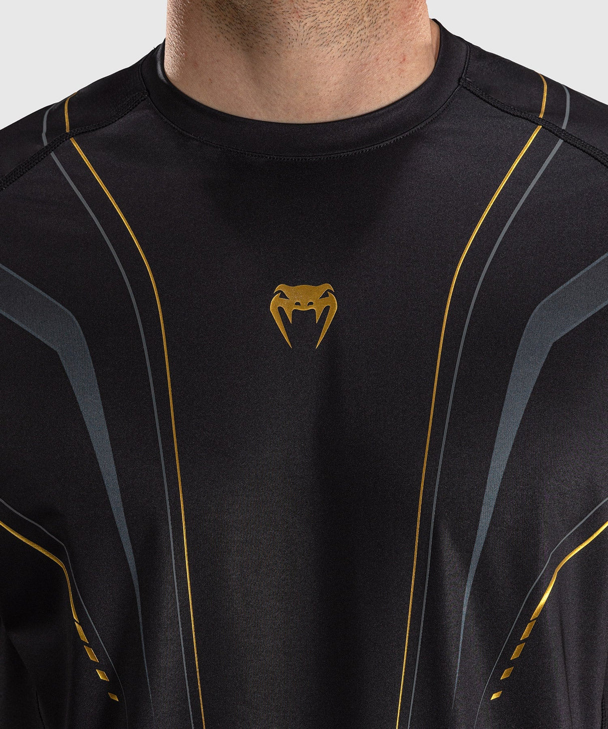 Venum Streamline T-Shirt – Schwarz/Gold, VENUM-06297-126