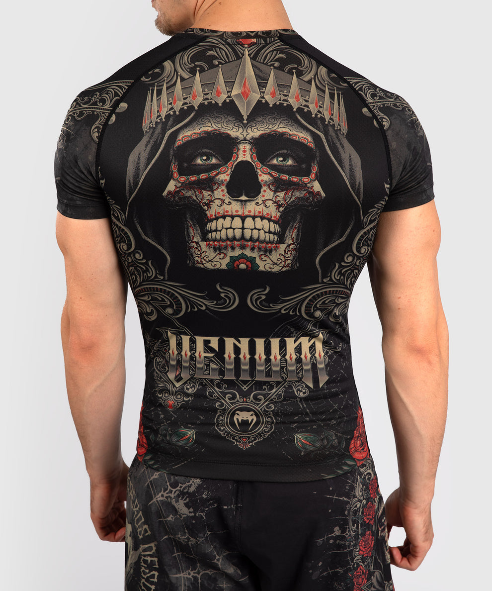 Venum Santa Muerte 5.0 Rashguard de manga corta, negro-Venum-05333-603