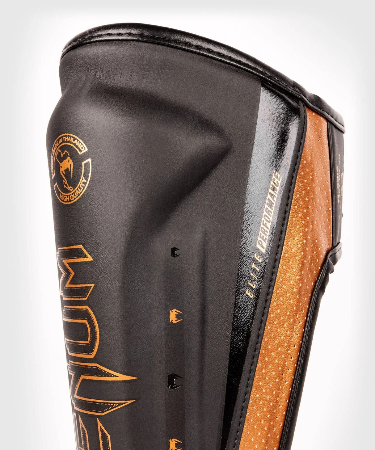 Venum Elite Evo Shin Guards-Black/Bronz, Venum-04261-137