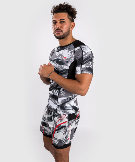 Rashguard Venum Electron 3.0 - gris/rouge, VENUM-04552-618