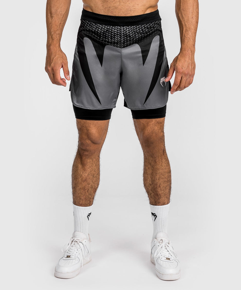 Short de MMA Venum Attack - noir/gris, VENUM-05212-001