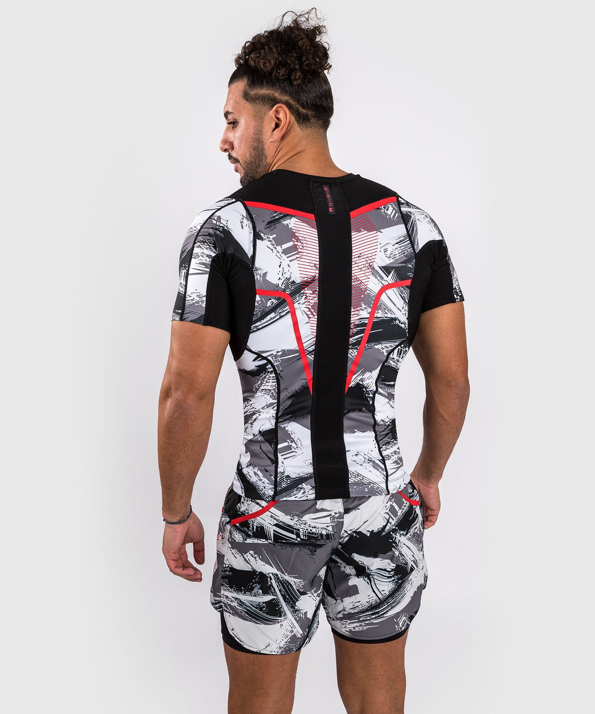 Rashguard Venum Electron 3.0 - gris/rouge, VENUM-04552-618