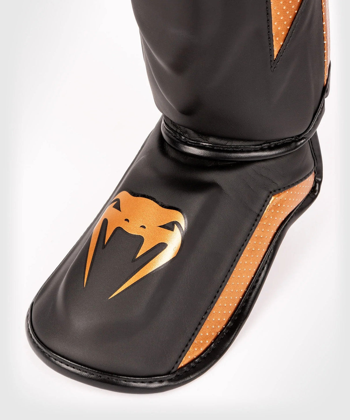 Venum Elite Evo Shin Guards-Black/Bronz, Venum-04261-137