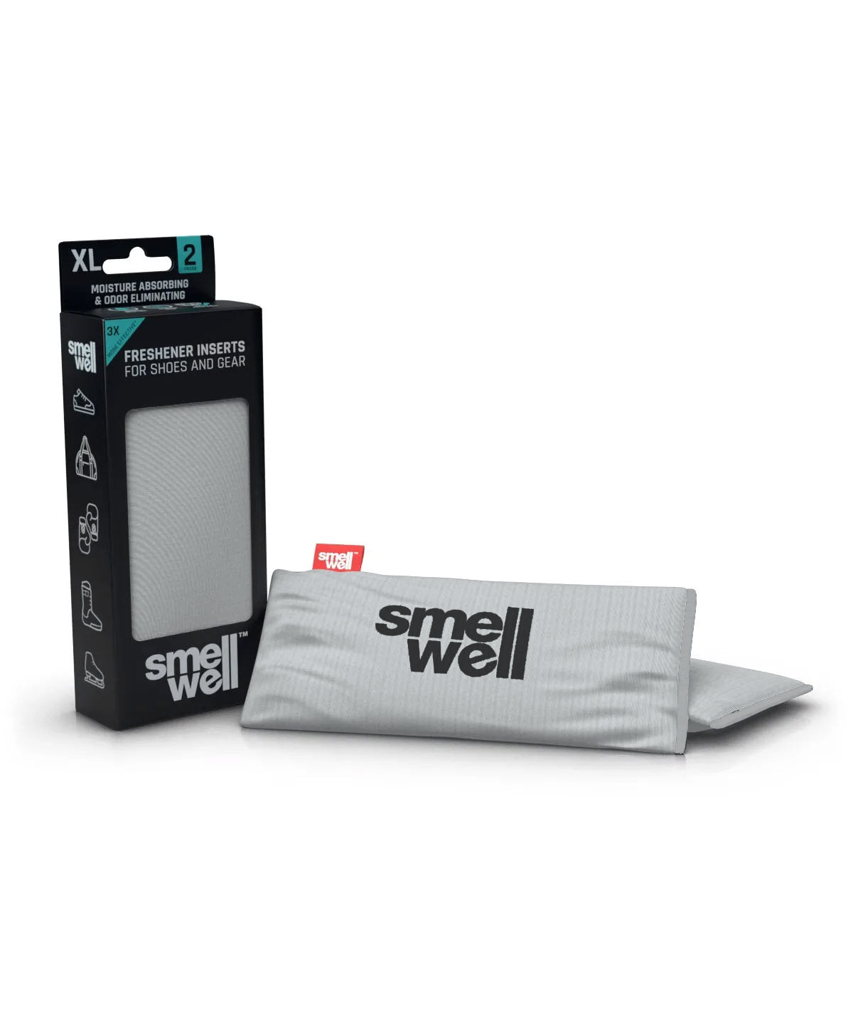 SmellWell - Déodorant Active XL pour gants/sacs/chaussures - Gris argenté, 7443222025124