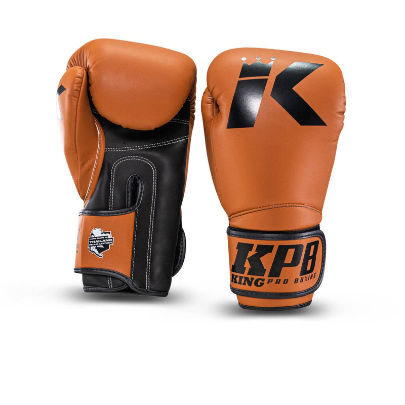 King Pro Boxing Boxing Gloves Pellis - brown, KPB/BGK-3
