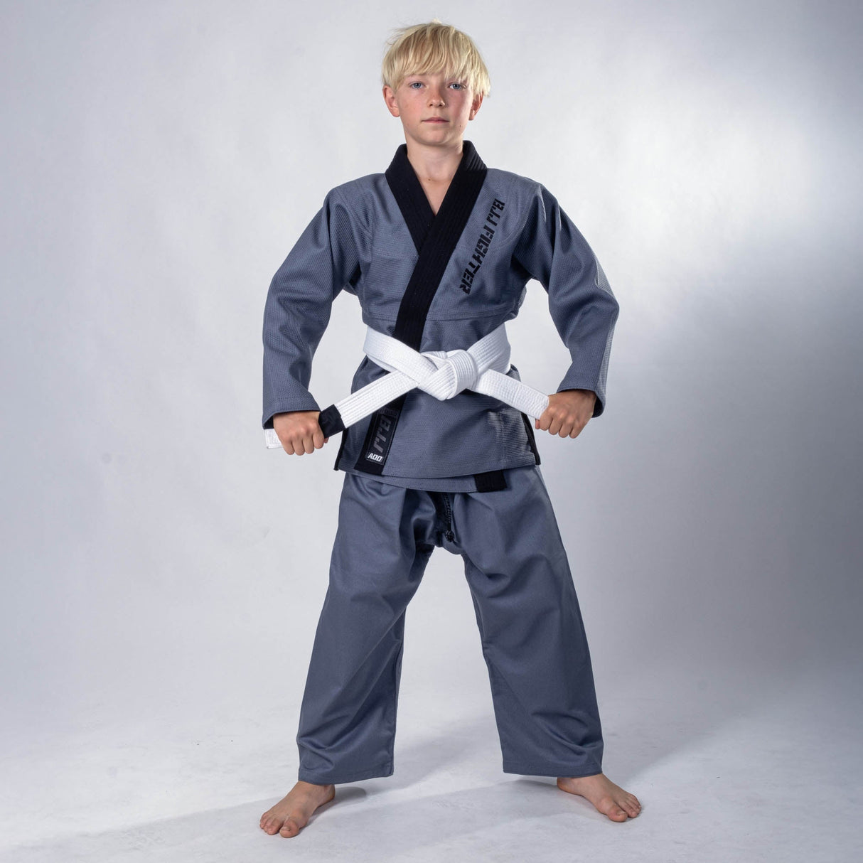 Fighter-BJJ-Anzug – grau, BJJU-0902
