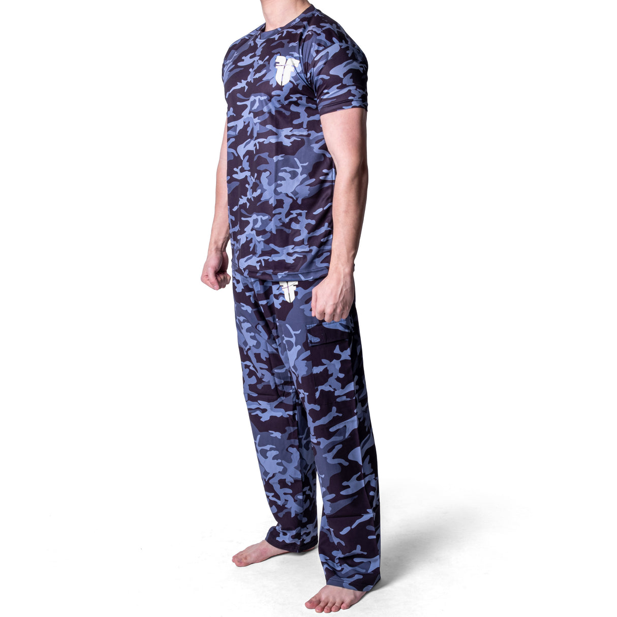 T-shirt d'entraînement Fighter Tactical - camouflage - blanc, FKMTS-0201