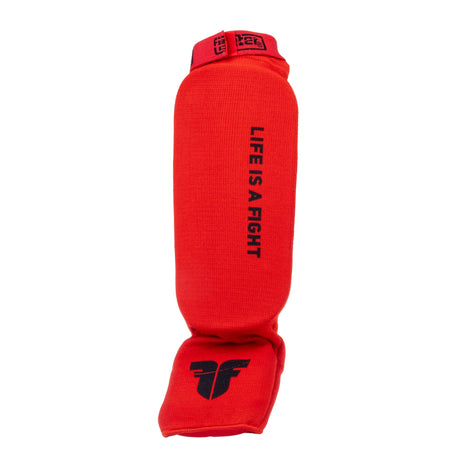 Fighter Shin Instep Guards - red, FSG1401-03