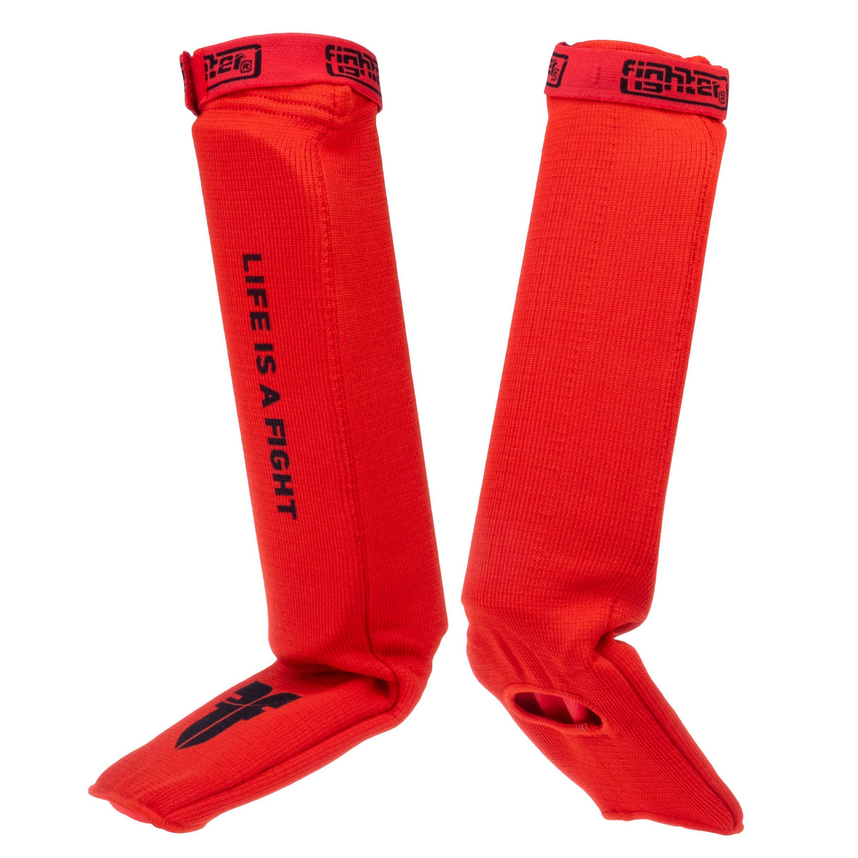 Fighter Shin Instep Guards - red, FSG1401-03