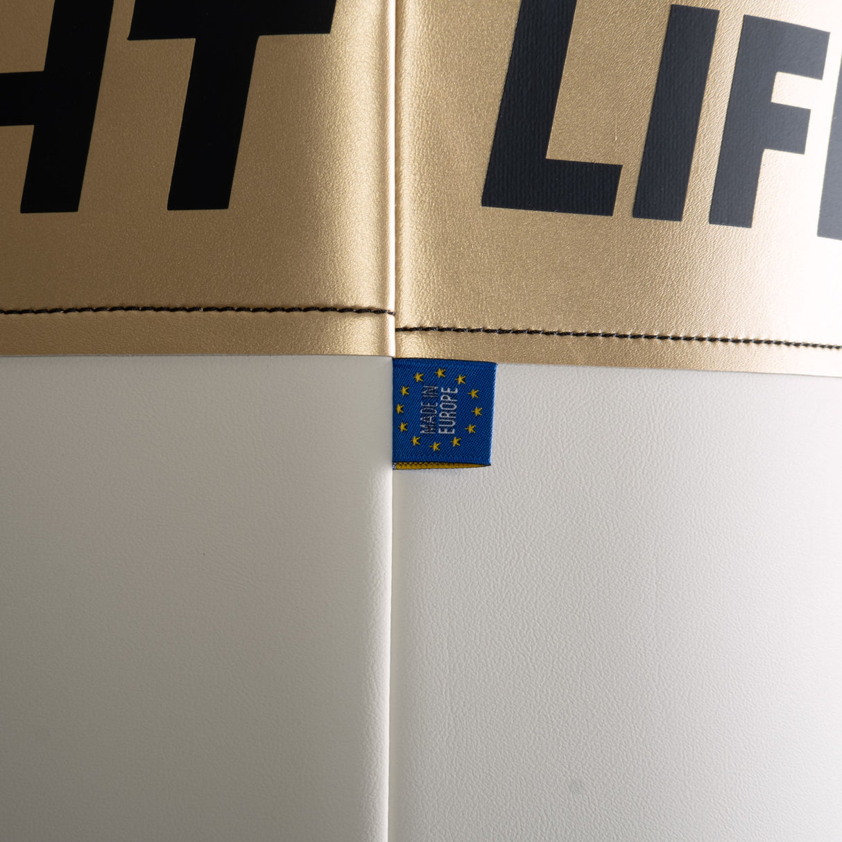 Fighter Boxsack Fitness – 120 cm / 150 cm – weiß/gold