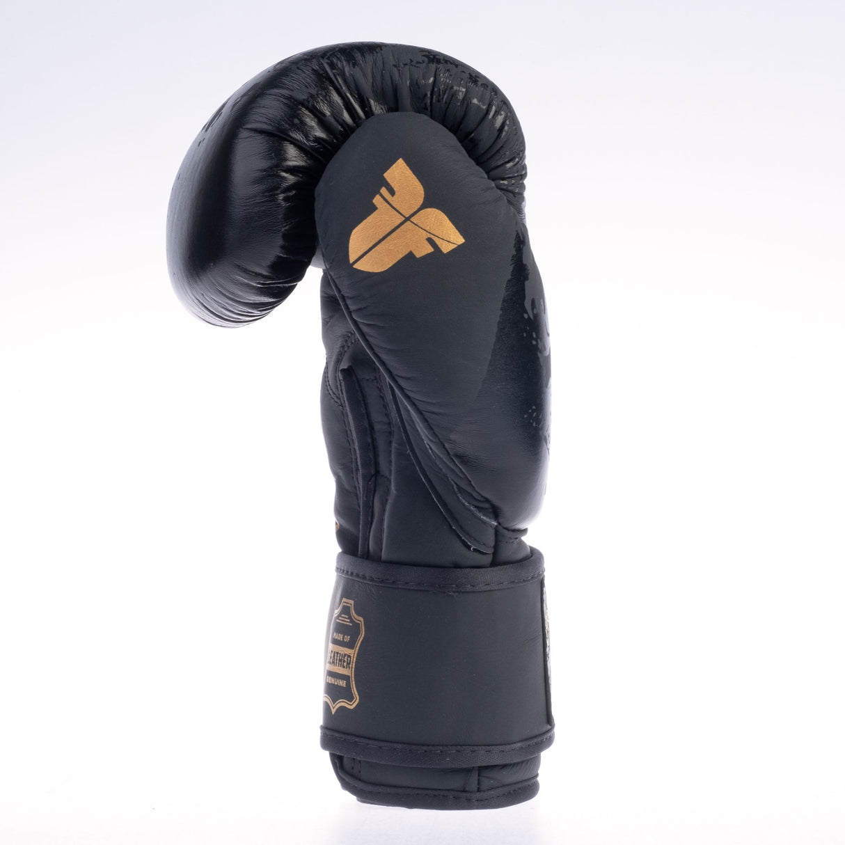 Fighter Samurai Boxing Gloves - black/gold, FBG-006-SBK