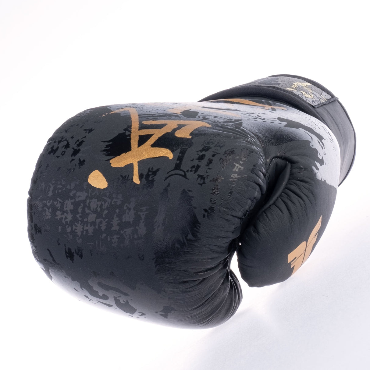 Fighter Samurai Boxing Gloves - black/gold, FBG-006-SBK