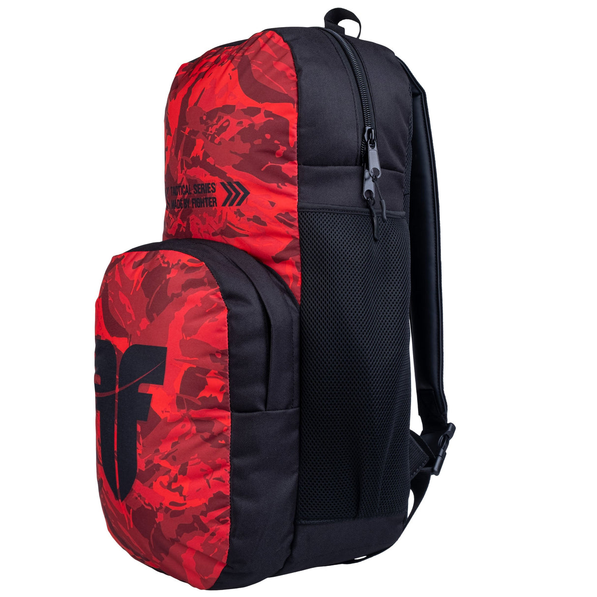 Fighter Backpack M - bush/camo/red, FBG-25-BCM-RD