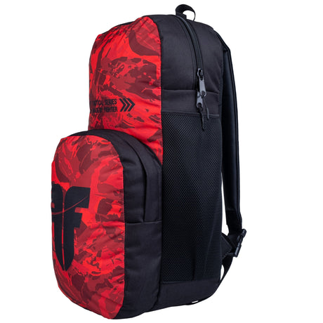 Fighter Backpack M - bush/camo/red, FBG-25-BCM-RD