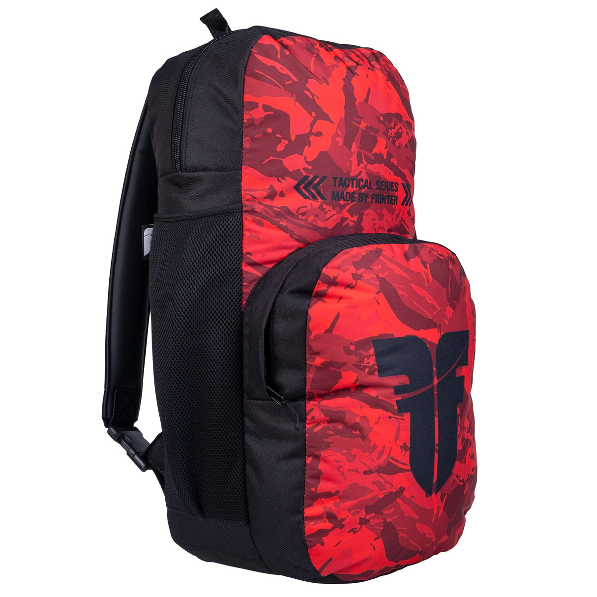 Fighter Backpack M - bush/camo/red, FBG-25-BCM-RD
