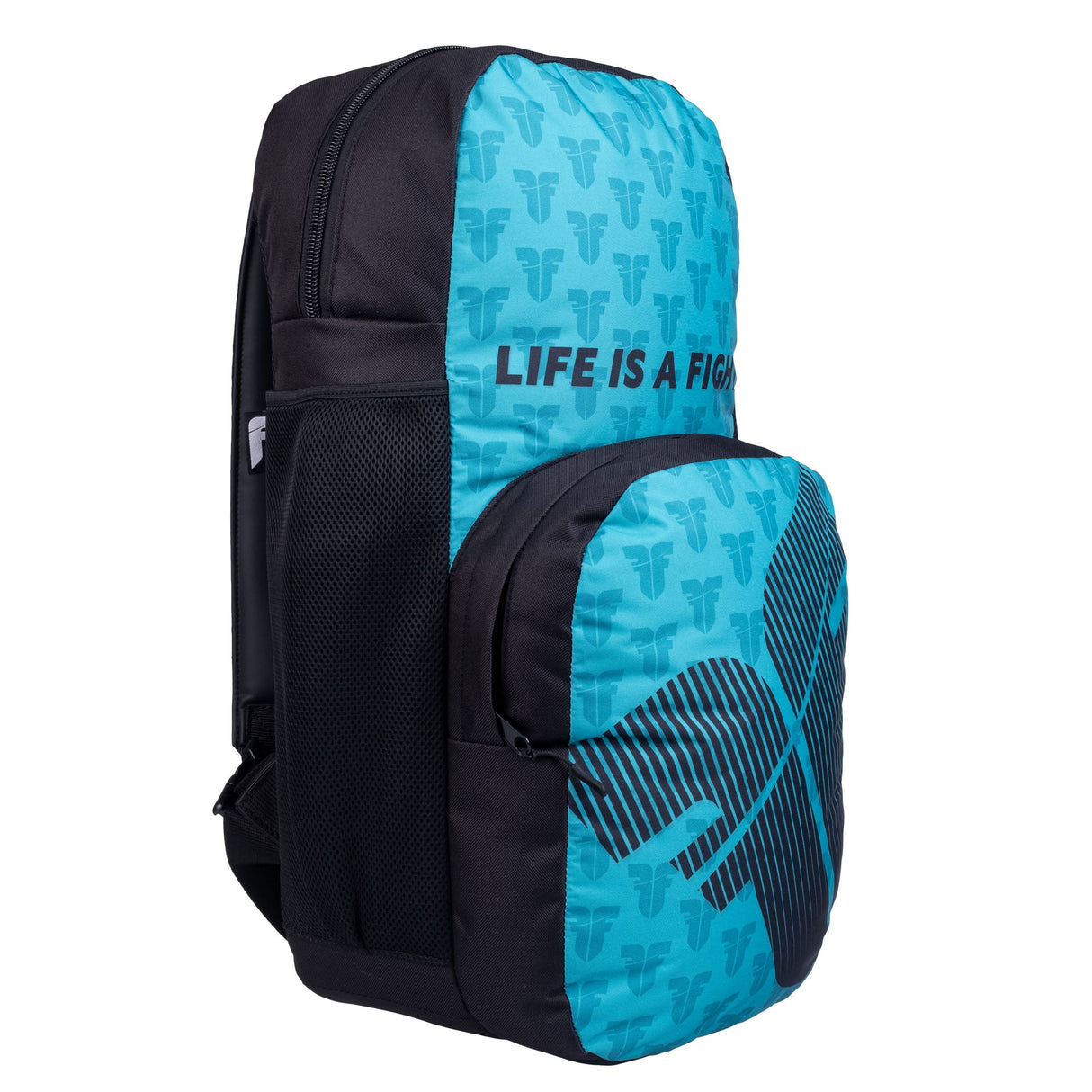 Fighter Backpack M - blue logo, FBG-25-LG-BL