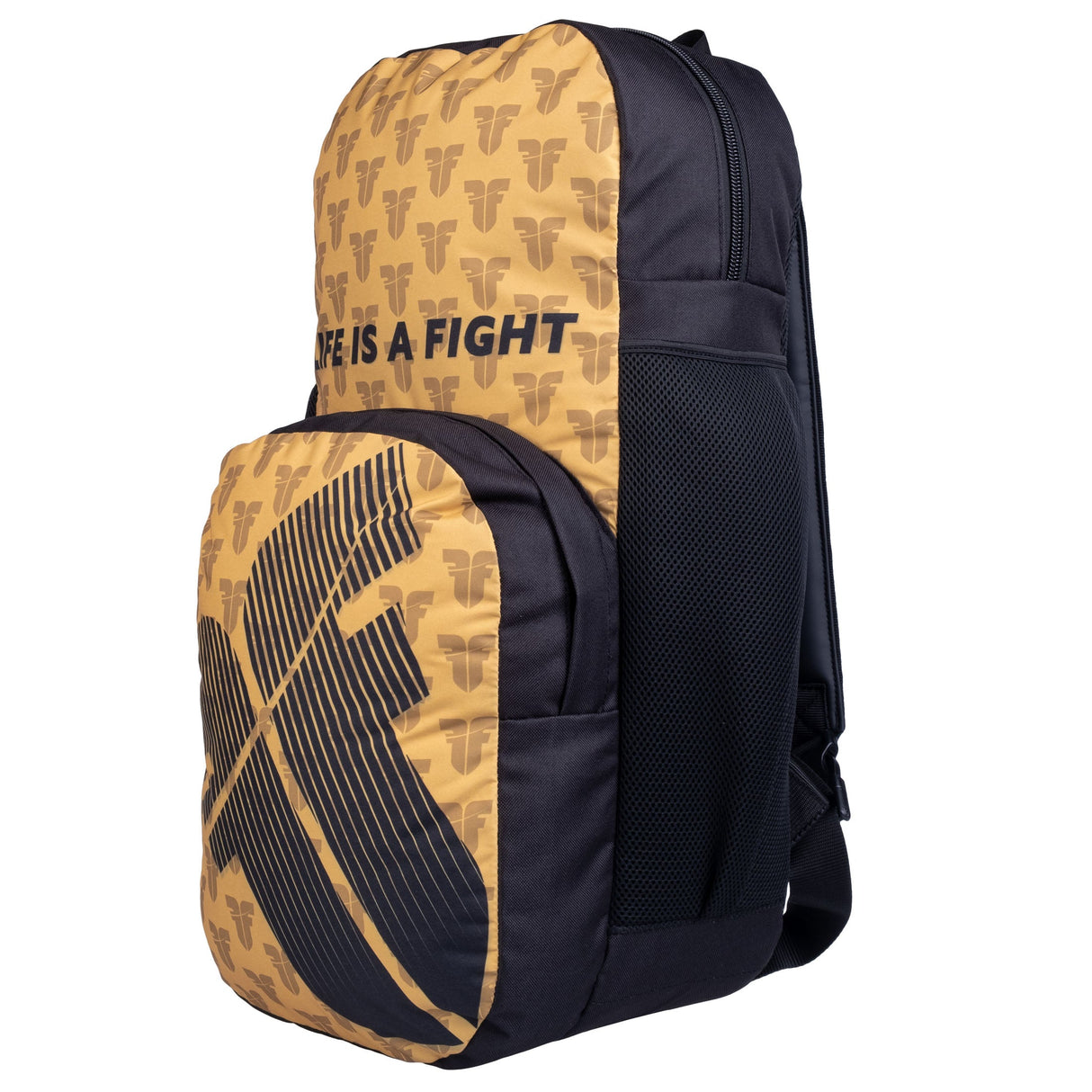 Fighter Backpack M - gold logo, FBG-25-LG-GD