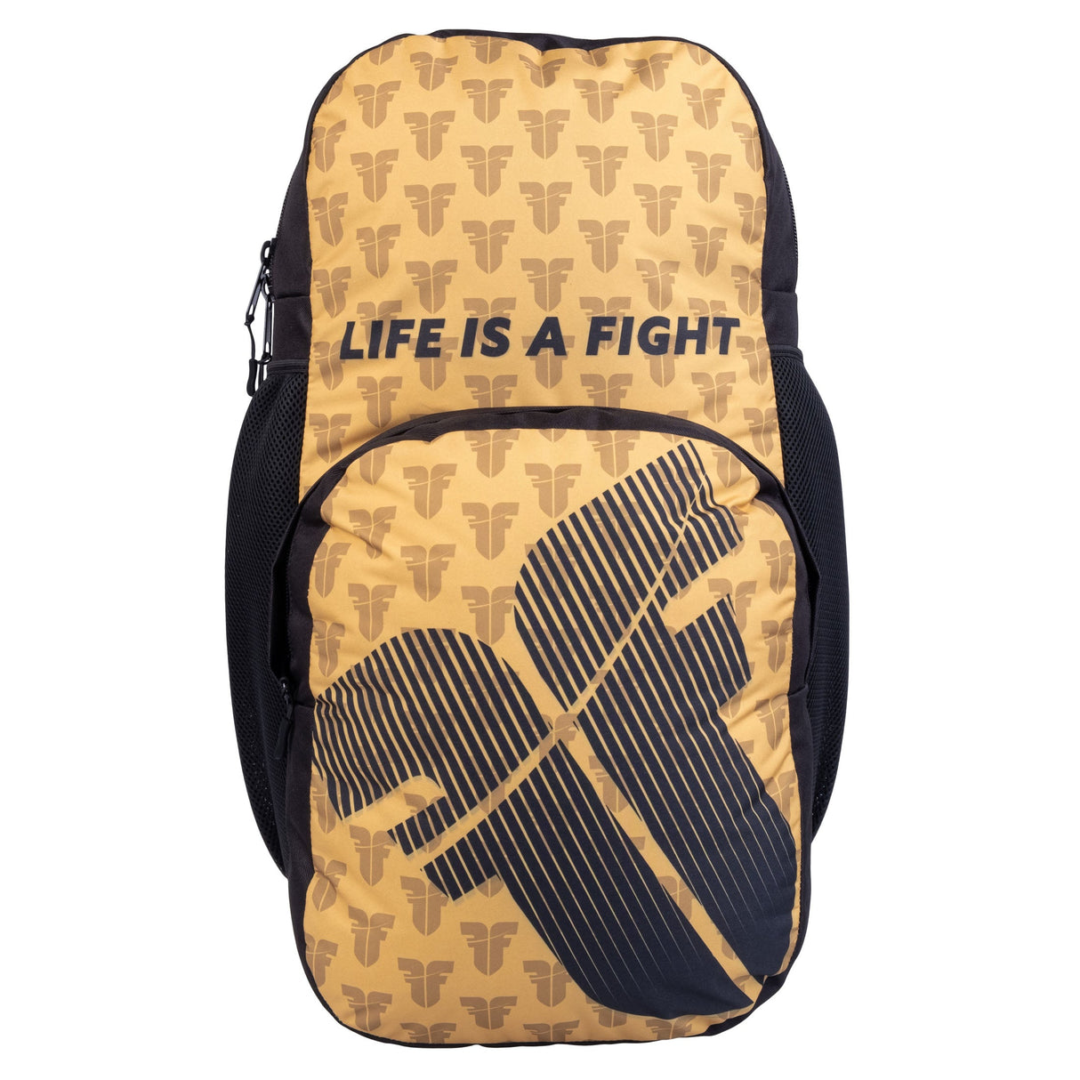 Fighter Backpack M - gold logo, FBG-25-LG-GD