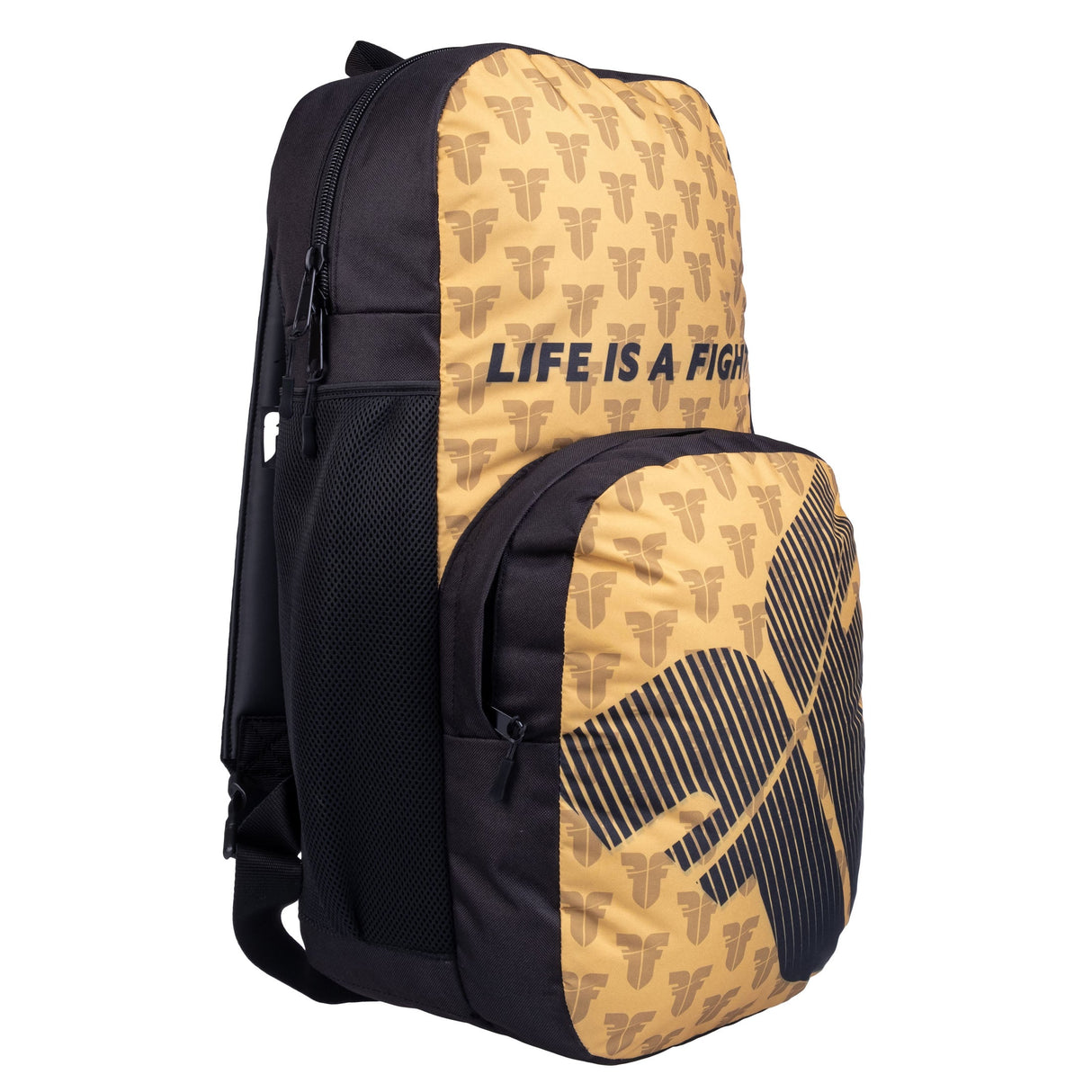 Fighter Backpack M - gold logo, FBG-25-LG-GD
