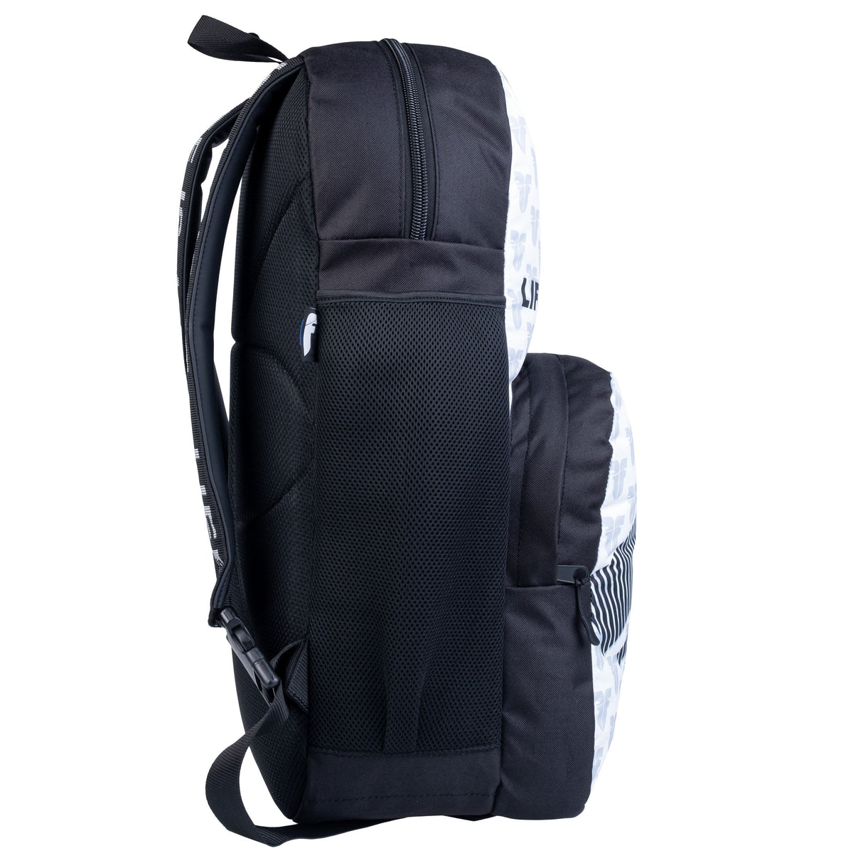 Fighter Mochila M-logotipo blanco, FBG-25-LG-WH