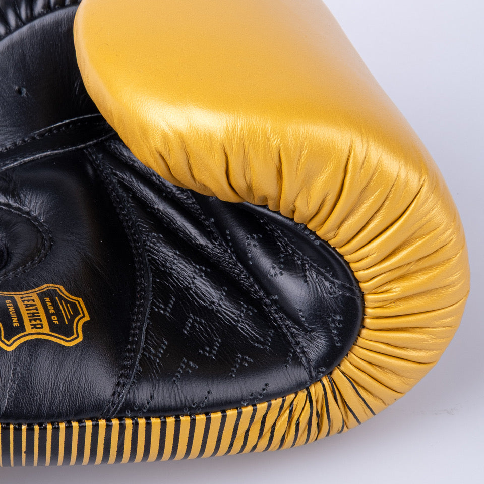 Fighter Pro Boxing Gloves – gold/black, FBG-PRO-005