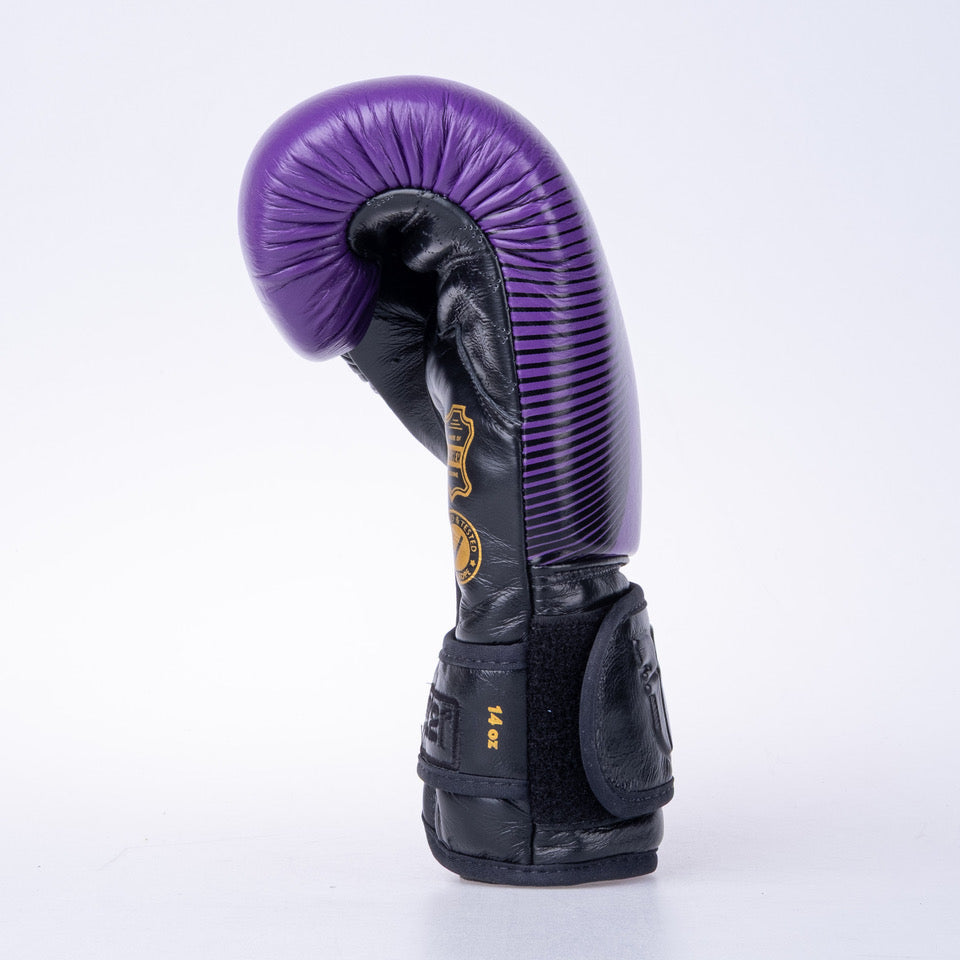 Fighter Pro Boxing Gloves – purple/black, FBG-PRO-006