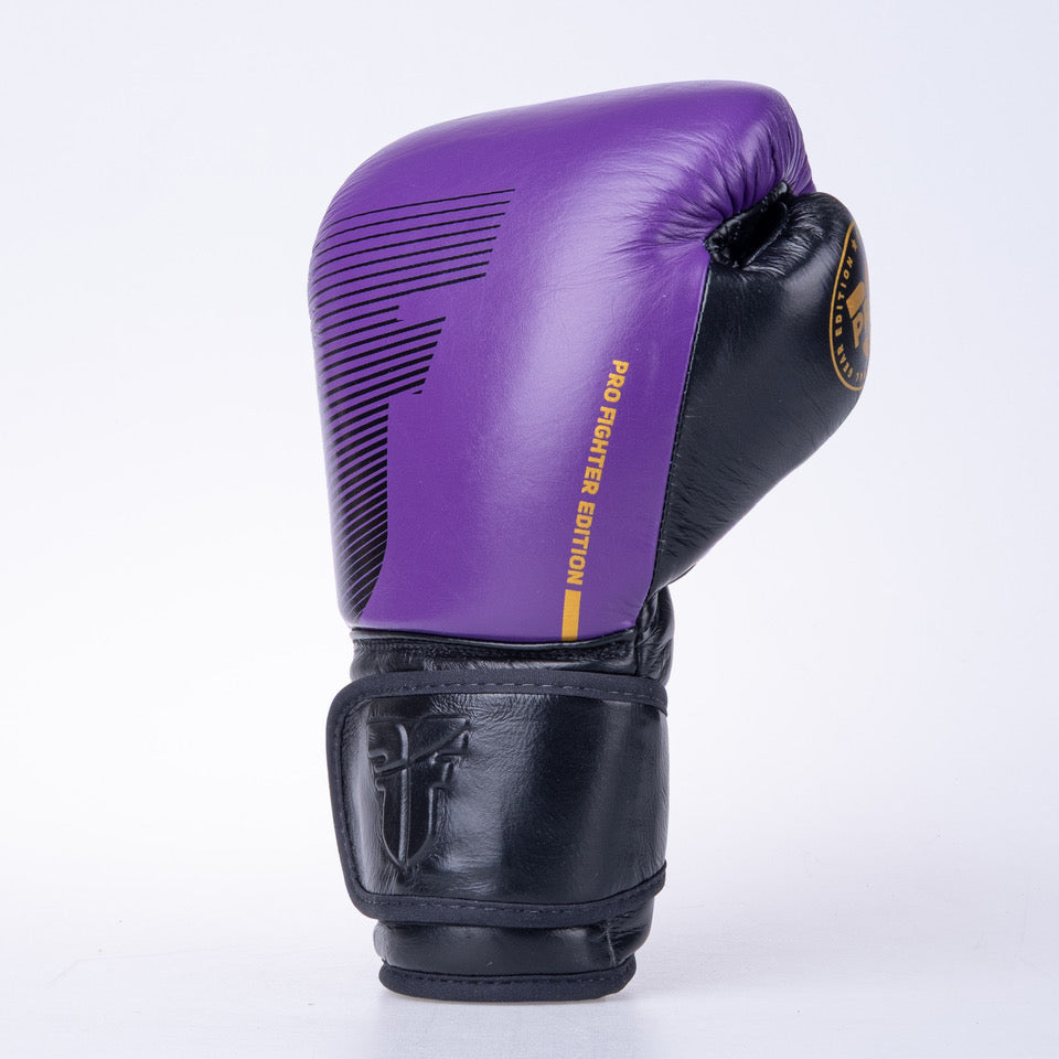 Fighter Pro Boxing Gloves – purple/black, FBG-PRO-006