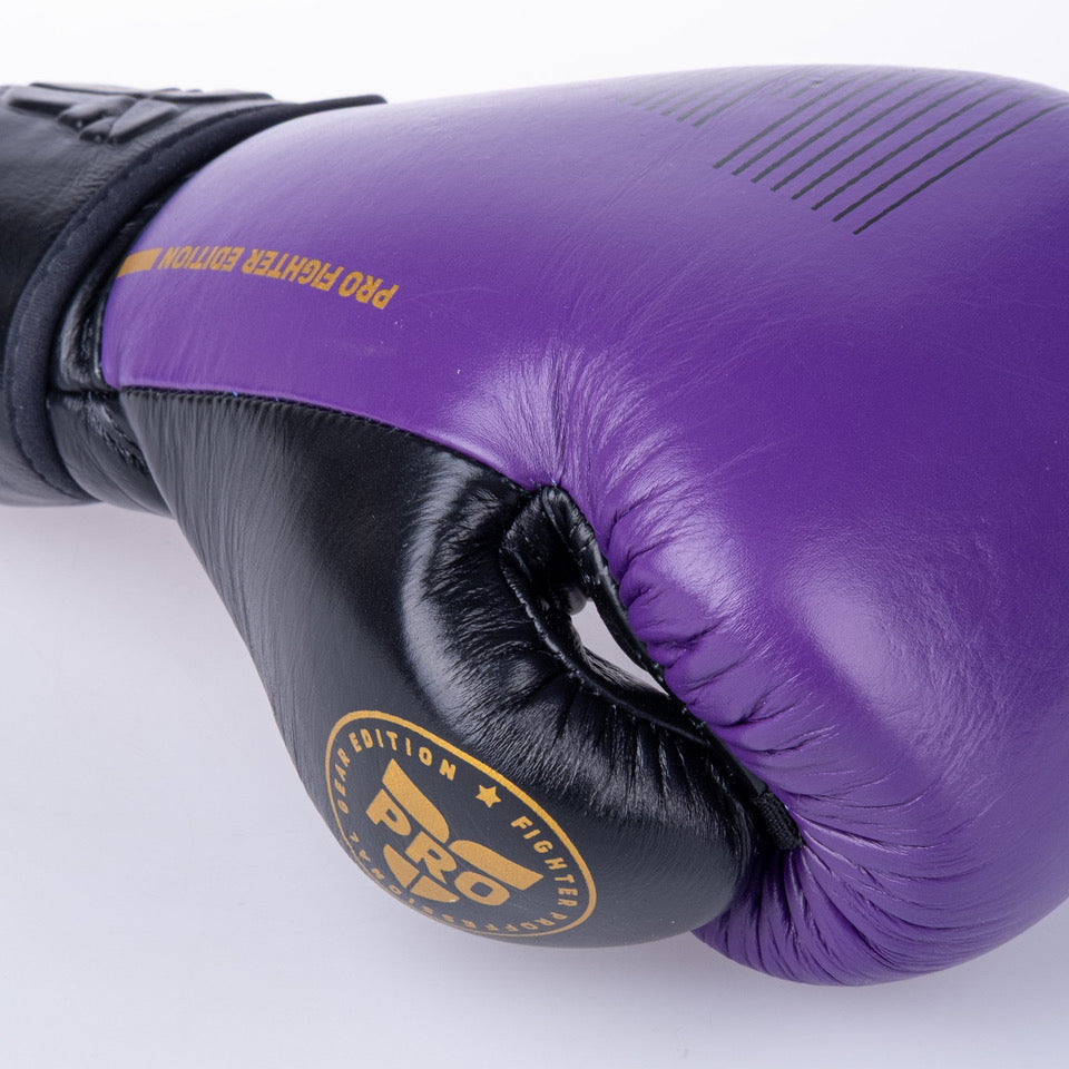 Fighter Pro Boxing Gloves – purple/black, FBG-PRO-006