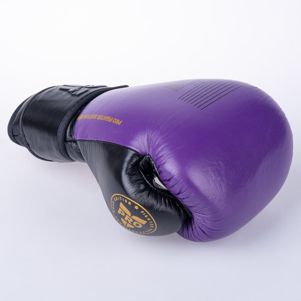 Fighter Pro Boxing Gloves – purple/black, FBG-PRO-006