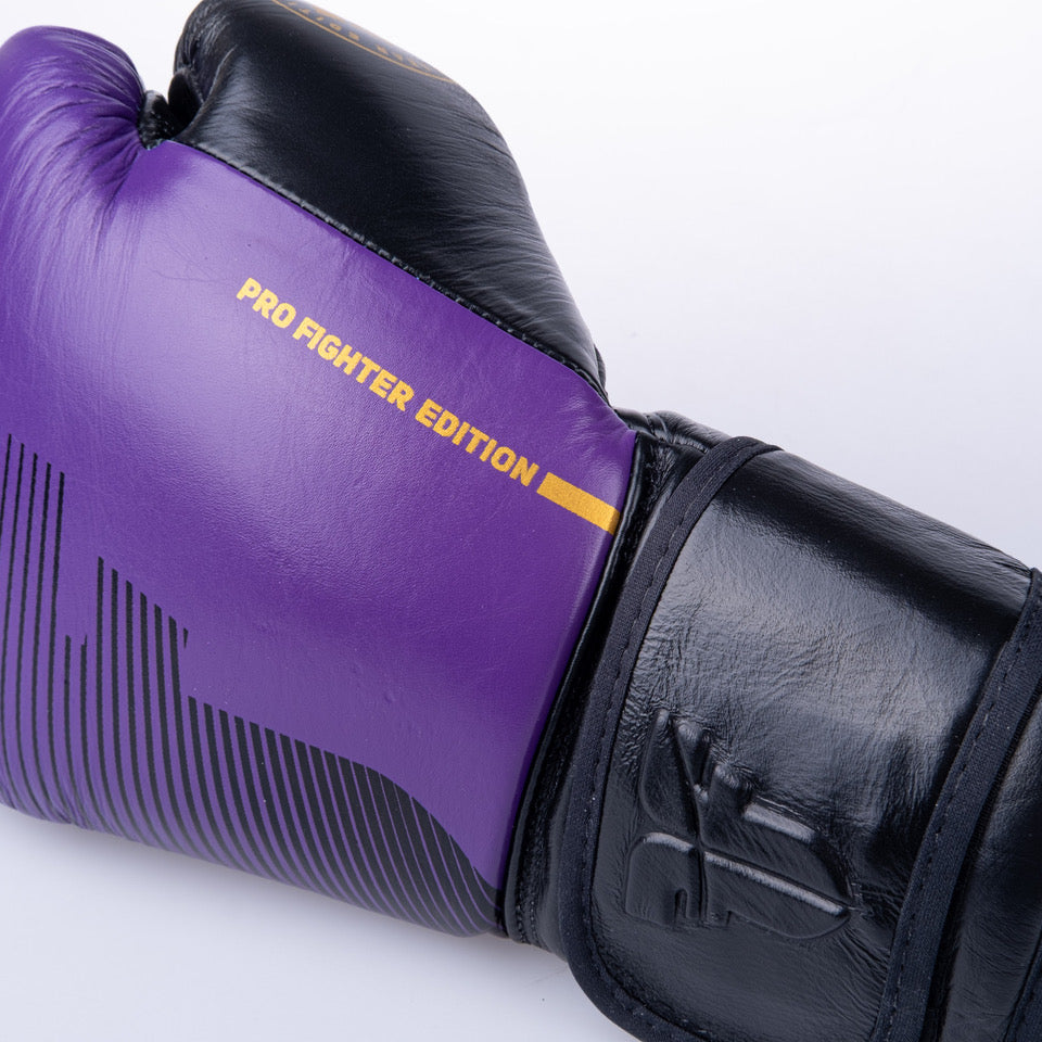 Fighter Pro Boxing Gloves – purple/black, FBG-PRO-006