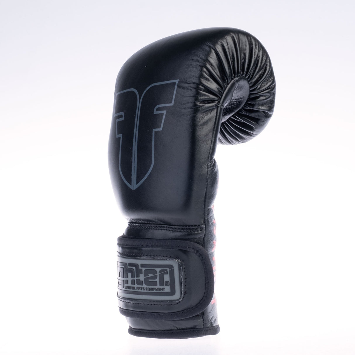 Guantes de boxeo de entrenamiento de combate: negro, FBG-Trn-005