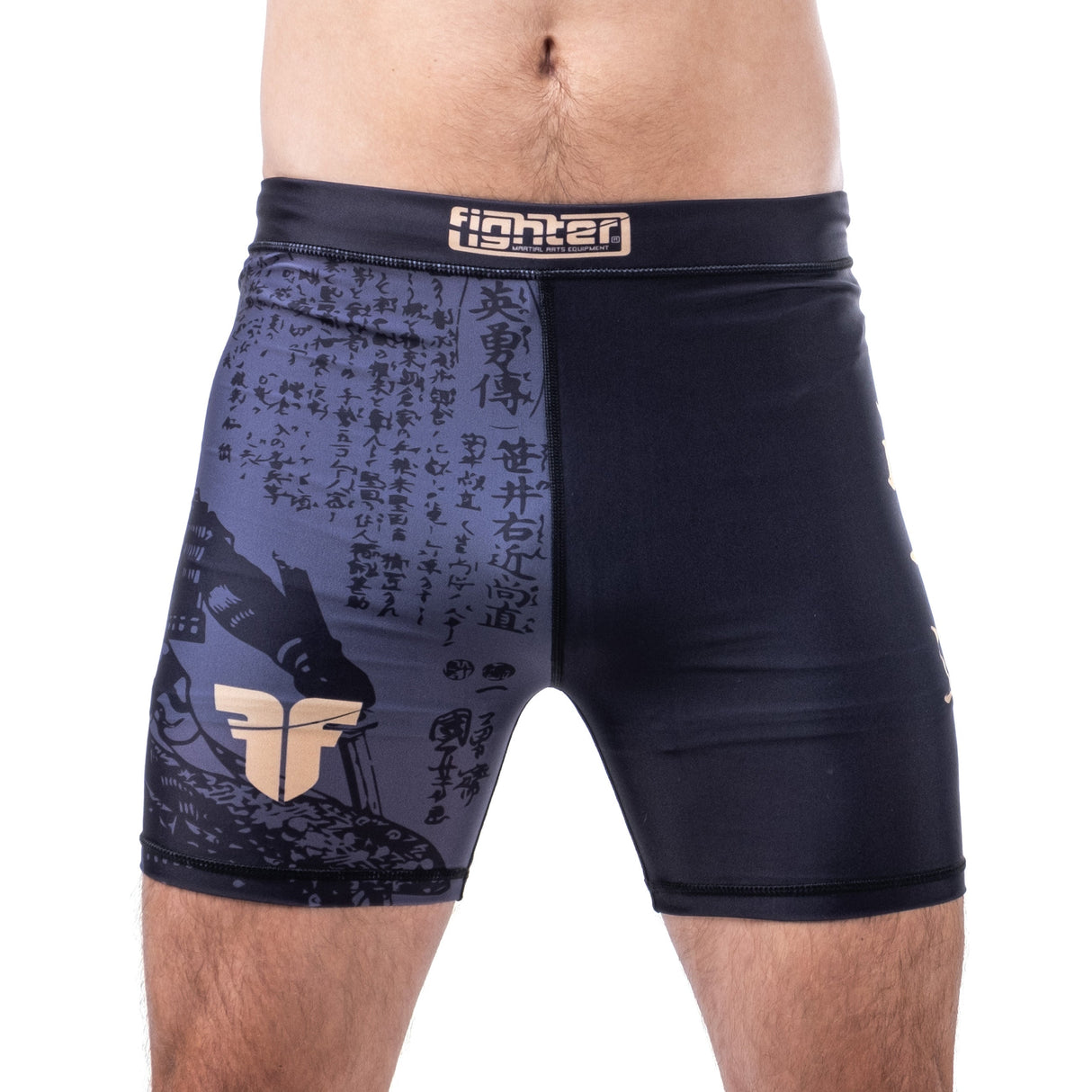 Short de compression MMA Fighter Samurai - noir/or, FCSM-01-SAM