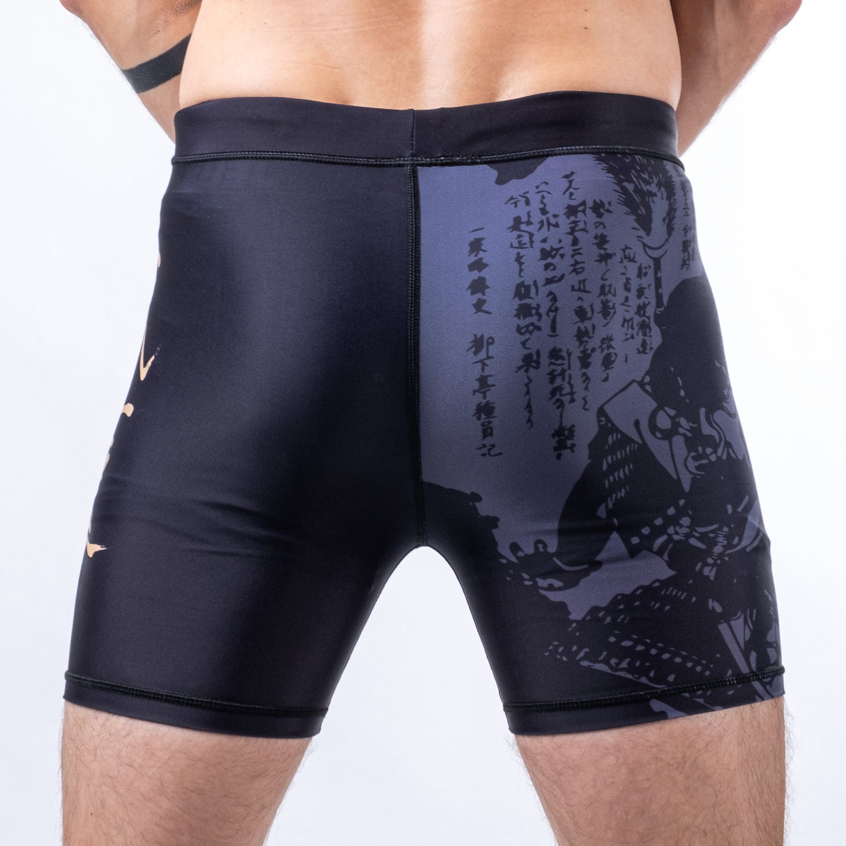 Short de compression MMA Fighter Samurai - noir/or, FCSM-01-SAM