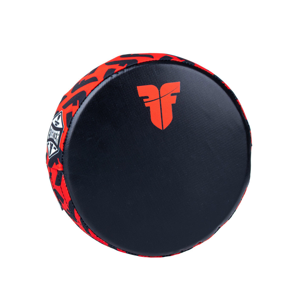 Fighter Small Round Mitt - black/red, FFM-02-03