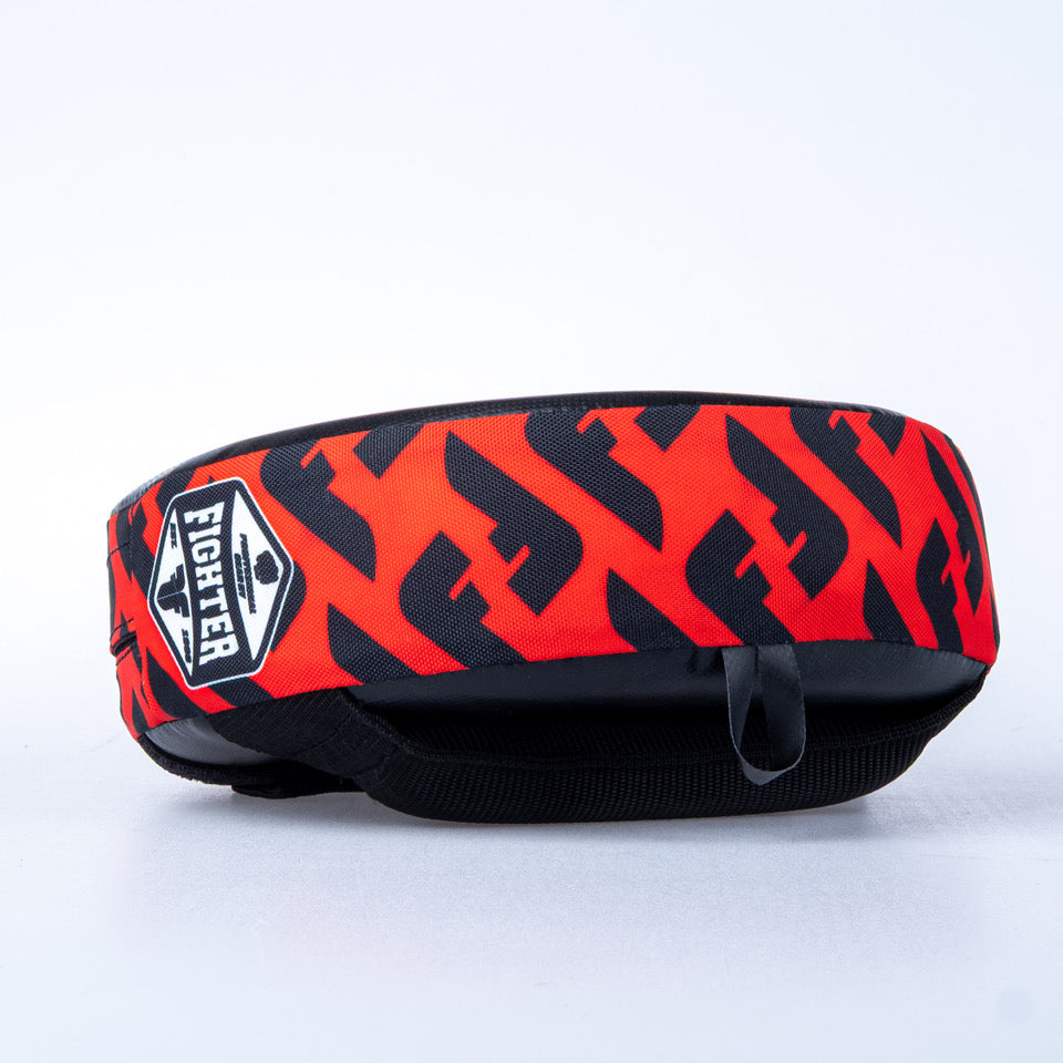 Fighter Small Round Mitt - black/red, FFM-02-03