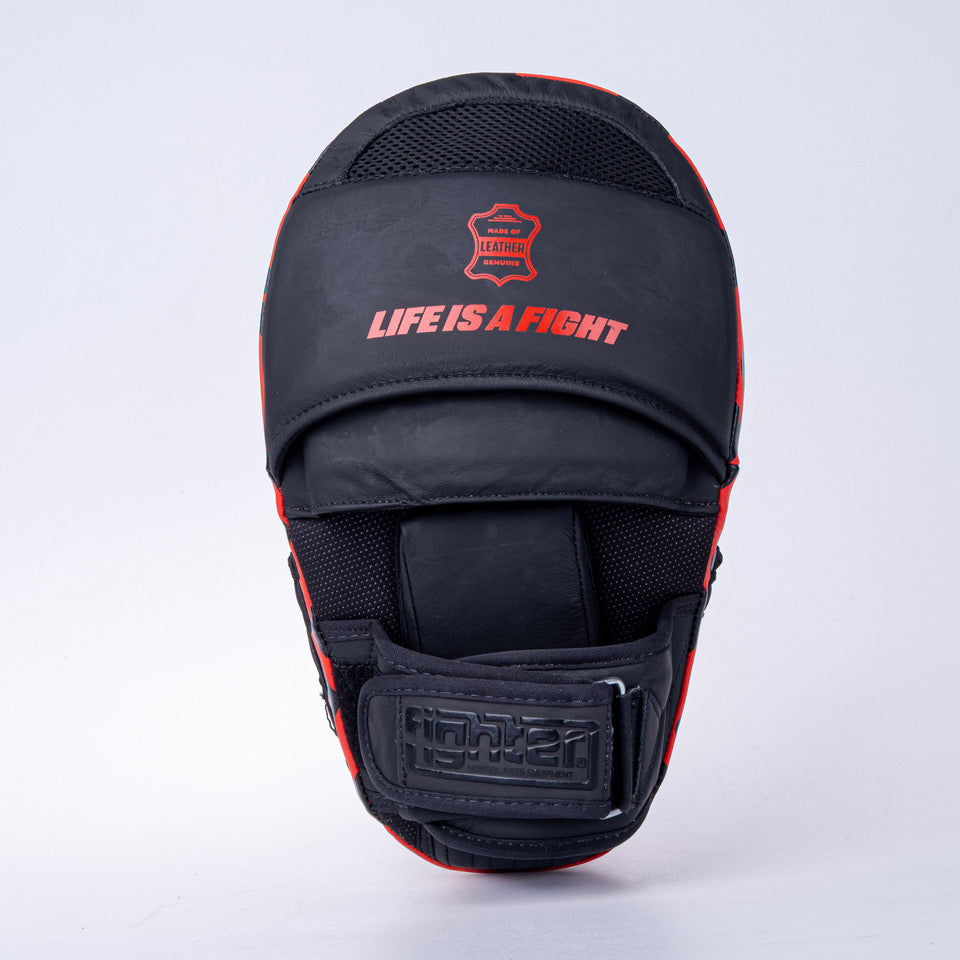 Fighter Focus Mitts – black/red, FFMS-002-03F