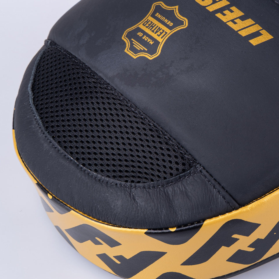 Fighter Focus Mitts – black/gold, FFMS-002-12F