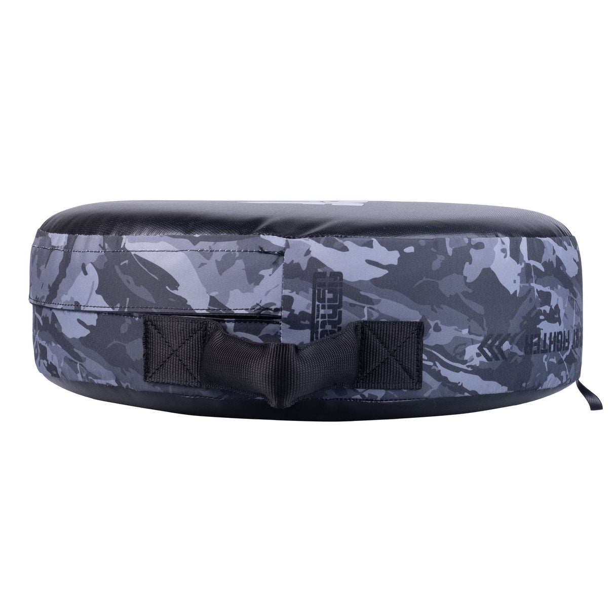 Fighter Round Shield - bush-camo-grey, FKSH-RD-BCM-GY