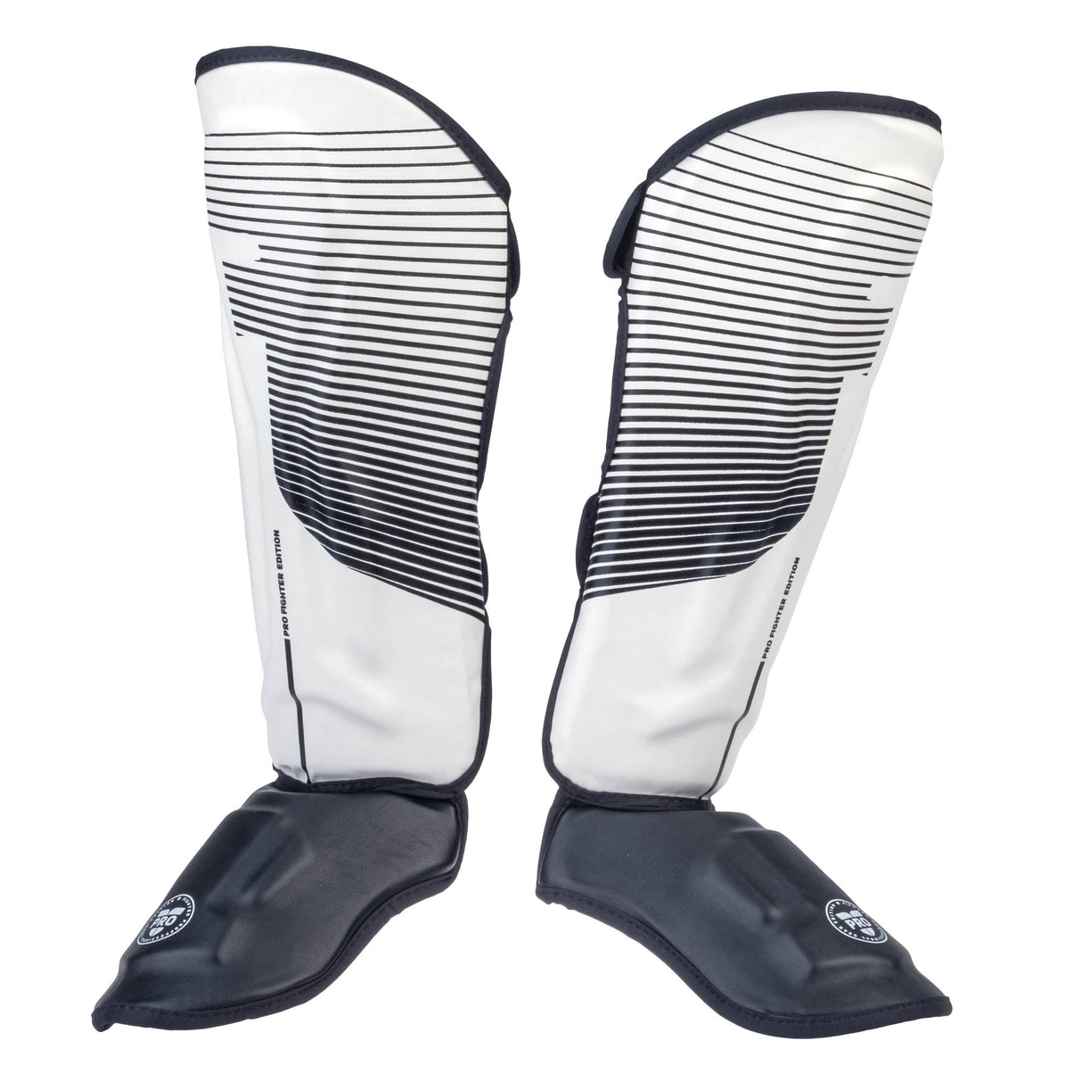 Fighter Thai Ergo Shin Guards PRO Edition - white, FSG-004PRO-01